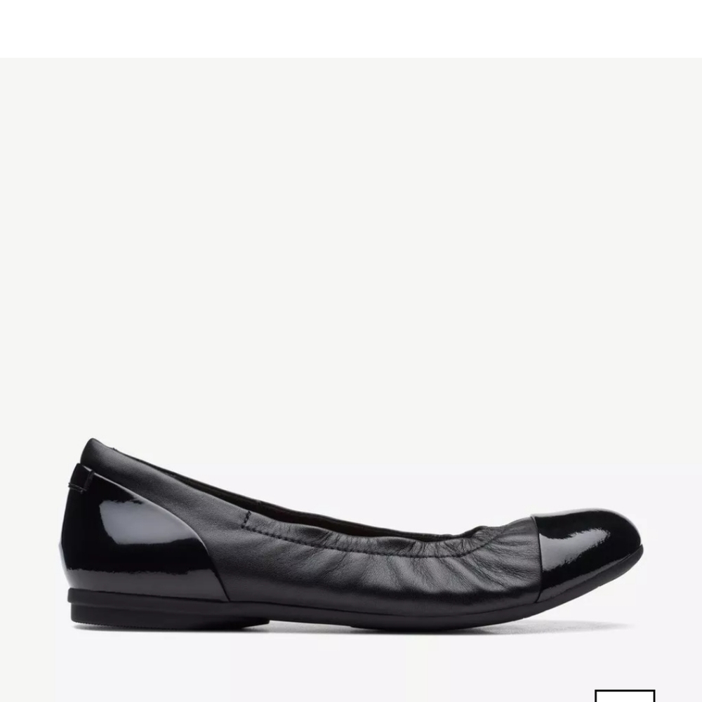 Clark's Rena Jazz Leather Ballerina Flats